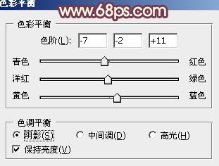 Ps给冬季美女图片加上淡紫色蜜糖色