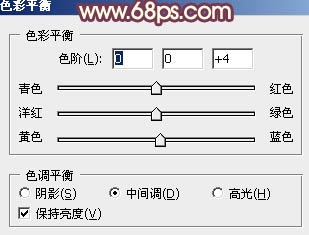 Ps给冬季美女图片加上淡紫色蜜糖色