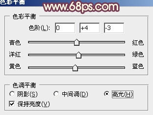 Ps给冬季美女图片加上淡紫色蜜糖色