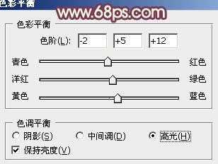 Ps给冬季美女图片加上淡紫色蜜糖色