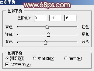 Ps给冬季美女图片加上淡紫色蜜糖色