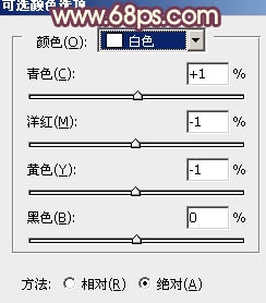 Ps给冬季美女图片加上淡紫色蜜糖色
