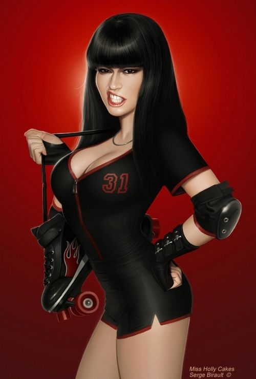 来自Serge Birault的女性火辣插画欣赏