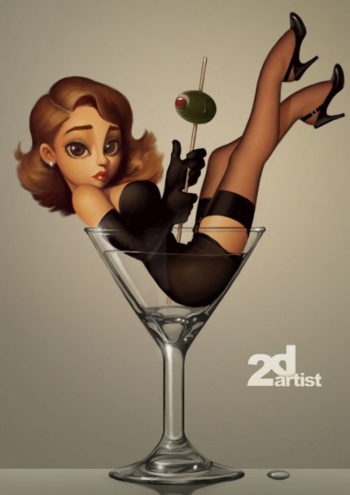 来自Serge Birault的女性火辣插画欣赏