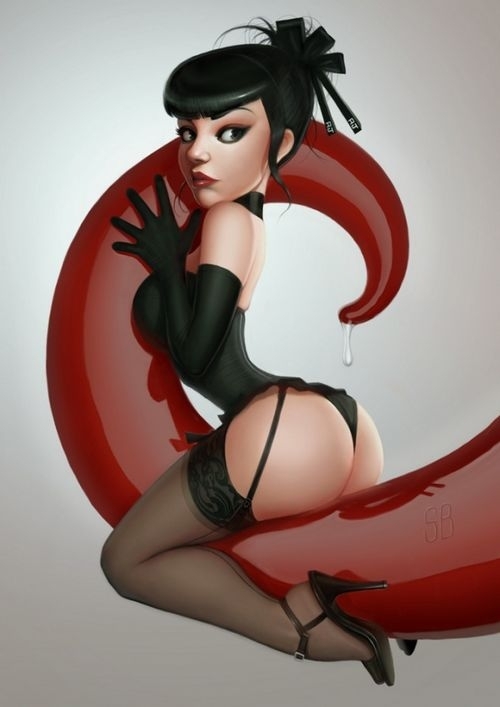 来自Serge Birault的女性火辣插画欣赏