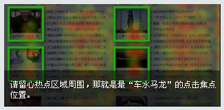 百度统计热力图发布,提供了较为直观的参考数据
