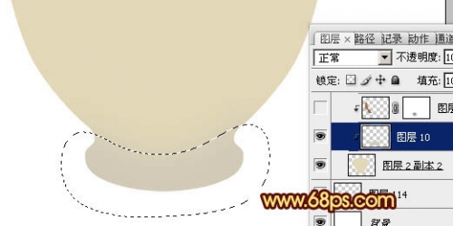 ps制作盛有红色液体的玻璃茶杯效果