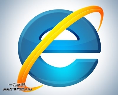 学习ps打造3D立体质感IE图标