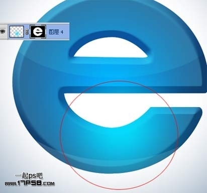 学习ps打造3D立体质感IE图标