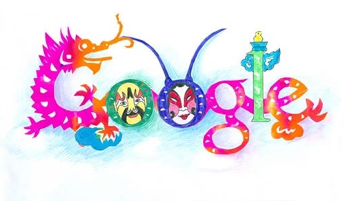 谷歌绘画大赛中国中小学生设计的谷歌LOGO