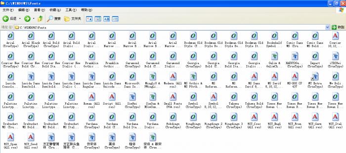 Click Here To EnLarge 如何更改字体在Fonts文件下显示的文件名。