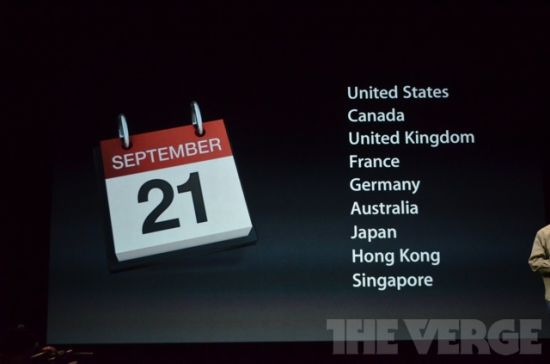 1 苹果发布会直播: Iphone 5正式发布,首批上市有香港