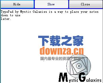 Mystic Galaxies TypePad(桌面记事本)