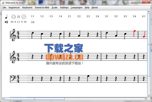 画五线谱软件welcome to jniz