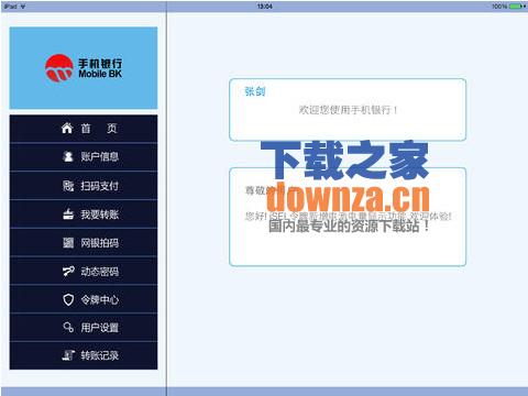 iSeal 手机银行iPad版截图