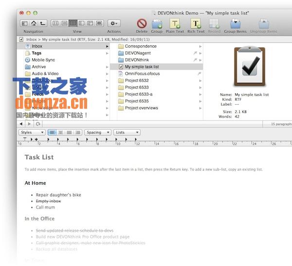 DEVONthink Pro for mac截图