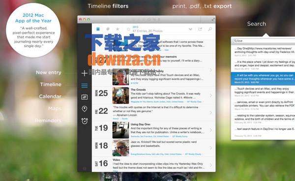 Day One for mac截图