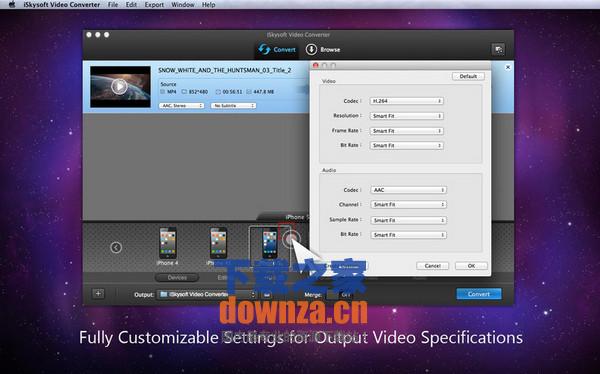 iskysoft video converter for mac截图