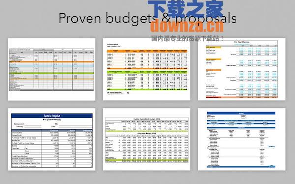 为专业Numbers模板for mac截图