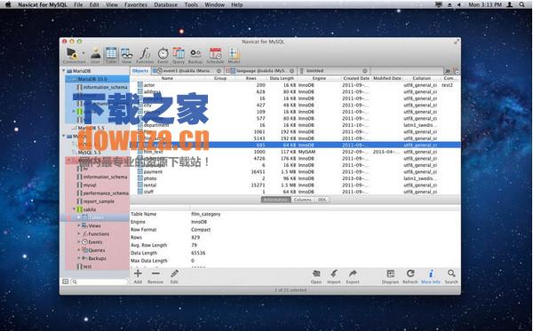 Navicat for MySQL 11 Mac截图