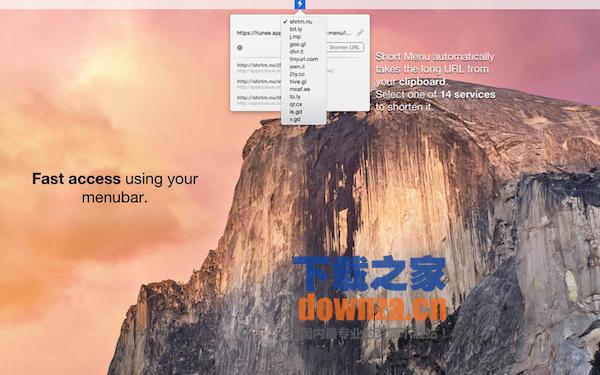 Short Menu Mac版