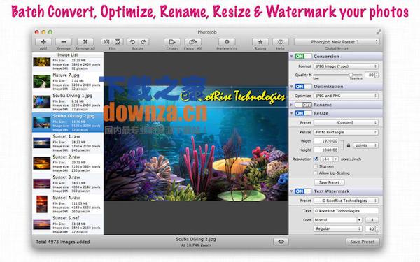 PhotoJob Lite Mac版截图