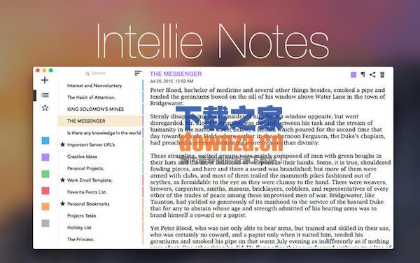 Intellie Notes for mac截图