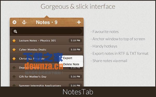 NotesTab for mac截图