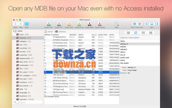 MDB Explorer for mac