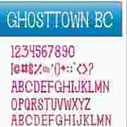 诡异英文字体(GhosttownBC)绿色版